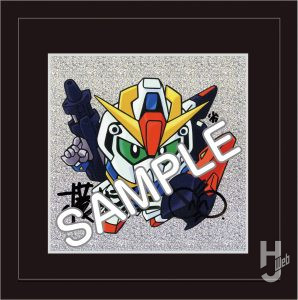 横井画伯直筆サイン入りフレームアートZガンダム