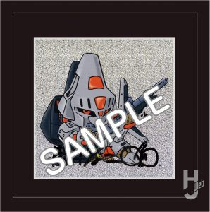 横井画伯直筆サイン入りフレームアートエルガイムMk-II
