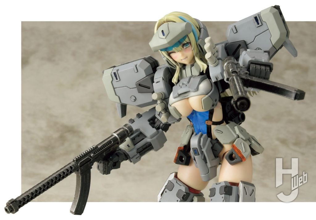 モデラーの趣味としてフロントミッション ストラクチャーアーツの武器セットからマシンガンとグレネードランチャーを追加装備