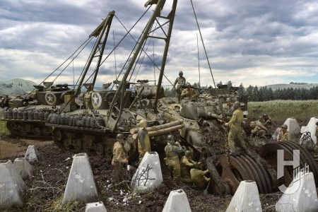 ドイツ軍による「竜の歯」に挑む連合軍の工兵部隊を描くディオラマ作品「DRAGON’S TEETH」　作者の解説とともにじっくりとご覧あれ