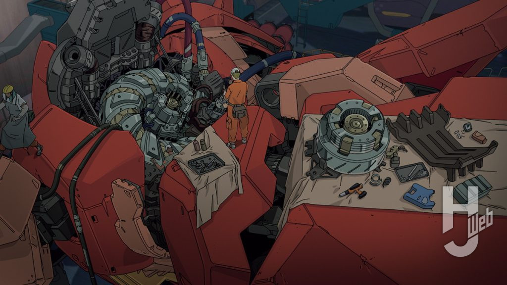『機動戦士ガンダム閃光のハサウェイキルケーの魔女』PICK UP POINTミノフスキー・イヨネスコ型熱核反応炉整備中メッサーF型