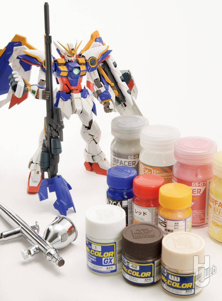 MG ウイングガンダム Ver.Kaと塗料とエアブラシ