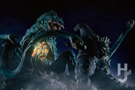ゴジラVSビオランテ』の若狭湾最終決戦シーンをディオラマ化!! ムービーモンスター新シリーズ「モンスターシリーズ戯華」を使用して迫力満点のクライマックスシーンを再現!!