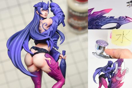 【前編】水性塗料「ファレホ」の“エアブラシ塗装”でグラデーションを作る！美少女ミニチュア「アビスシスターズ シュテン」（リンボディビジョン209社）塗装に挑戦【ボークス ワールドミニズ】