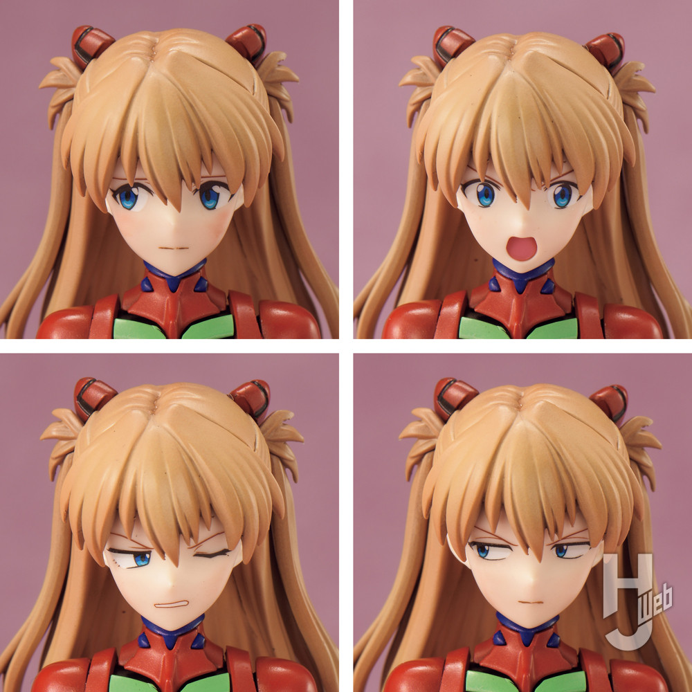 蛮bino!!製作「30MP-式波・アスカ・ラングレー(プラグスーツ)」フェイスパーツ色々2