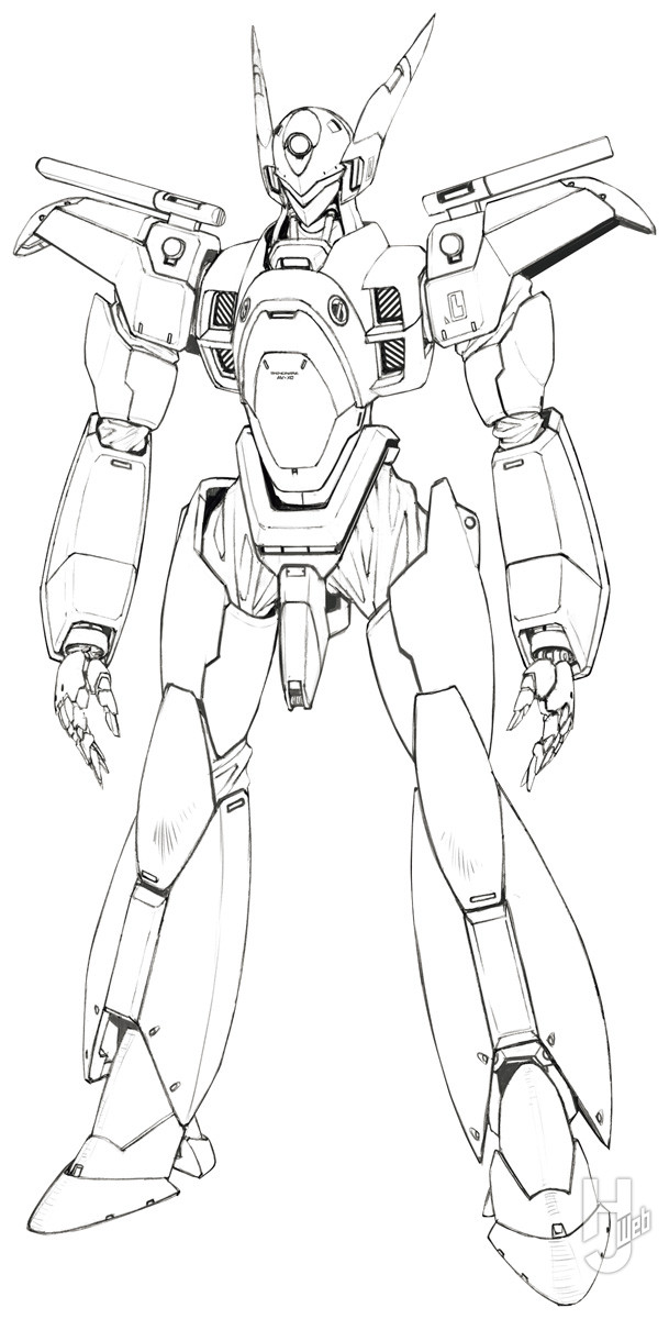 AV-X0 零式デザイン線画