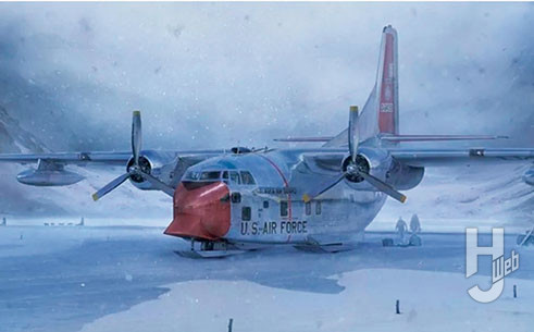 C-123J プロバイダー 極地複合動力輸送機w/スキー