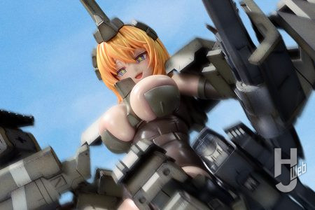 フレームアームズ・ガール「輝鎚・甲」を塗装で魅せる！むっちりボディと無骨な武装のメリハリを際立たせて製作