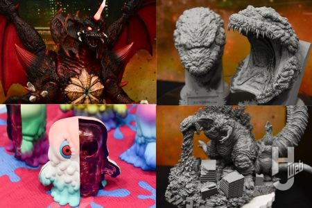 ゴジラ(2016)第４形態、第４形態 熱線放射時Veｒ.のヘッドモデルがメガハウスより登場！「INSIDE FANTASY ヘドラ」やUA Monsters デストロイア（完全体）、プチラマDX　ゴジラ(2016)などが展示！【メガハウス／WF2026S】