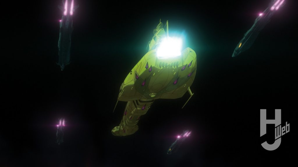 『宇宙戦艦ヤマト3199』シャルバート級航宙戦艦場面カットシャルバート・ゼオ