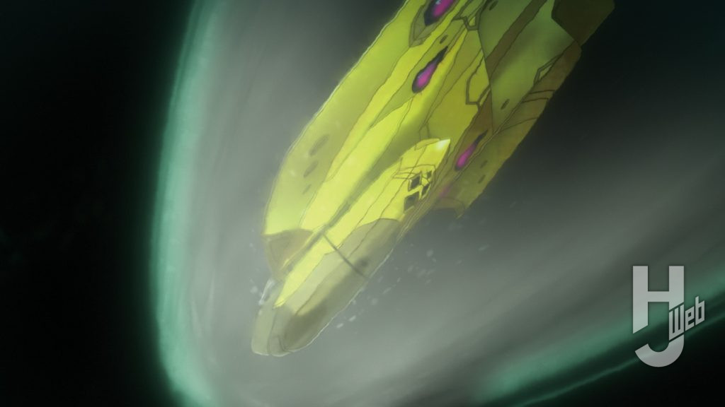 『宇宙戦艦ヤマト3199』シャルバート級航宙戦艦場面カット次元圧耐性