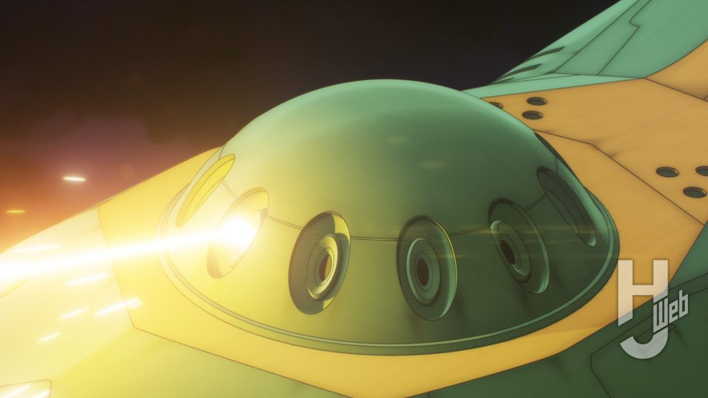 『宇宙戦艦ヤマト3199』シャルバート級航宙戦艦場面カット回転式ビーム砲塔
