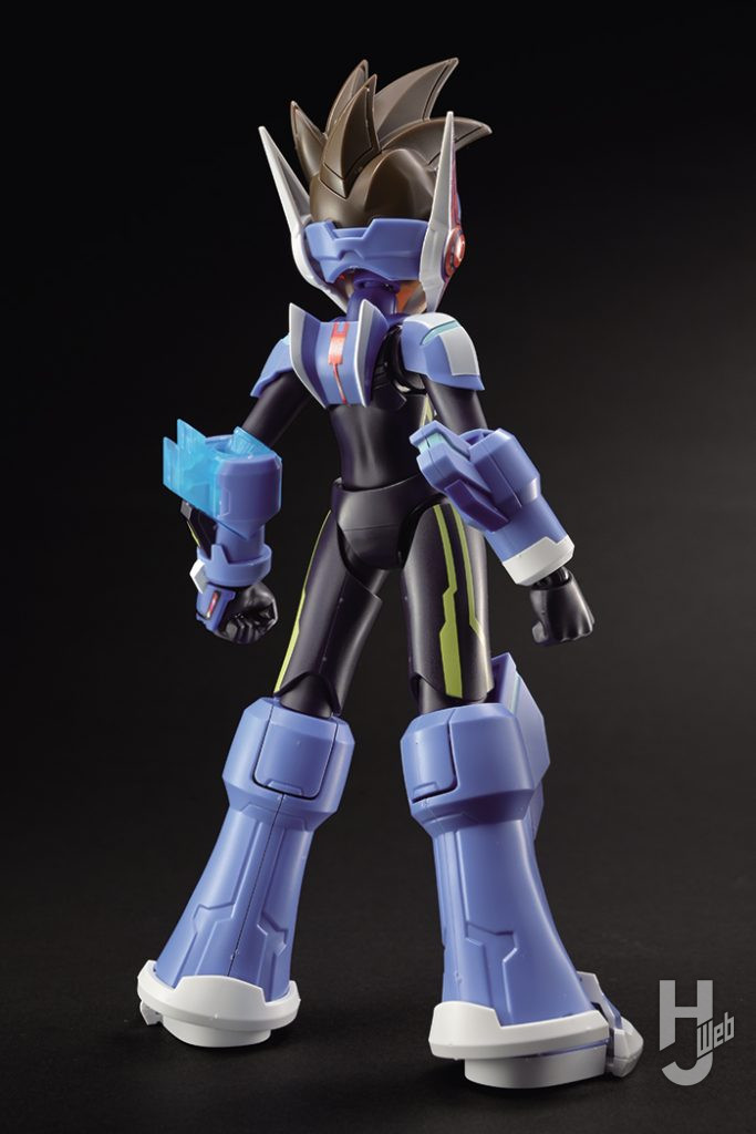 シューティングスター·ロックマンのプラモデルの後ろ姿の全体画像