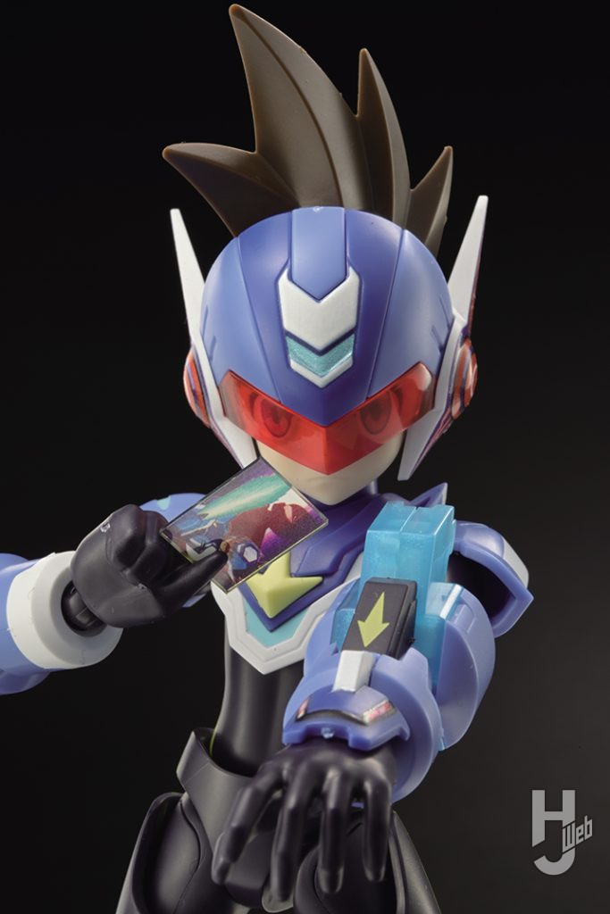 シューティングスター·ロックマンのプラモデルのアップ画像