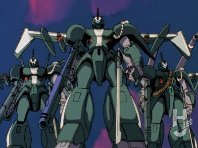 『機甲戦記ドラグナー』場面カットゲルポック隊仕様機