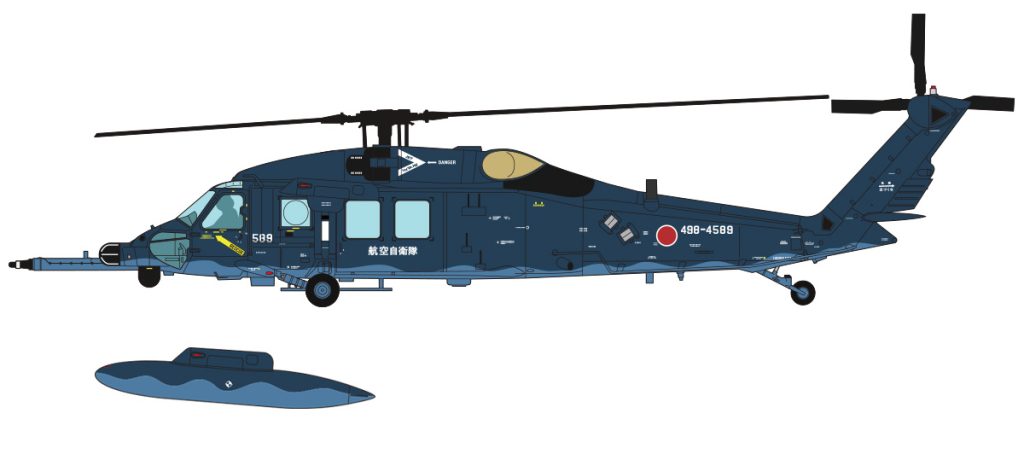 　陸上自衛隊 UH-60JA ブラックホーク　航空自衛隊　新潟救難隊　新潟分屯基地　2022年　側面