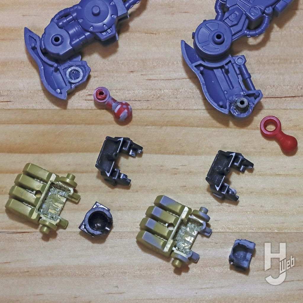 Re-ta製作「リアライズモデル シールドライガー バン仕様」製作途中脚