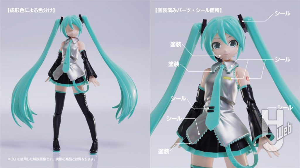 初音ミクのプラモデルの画像