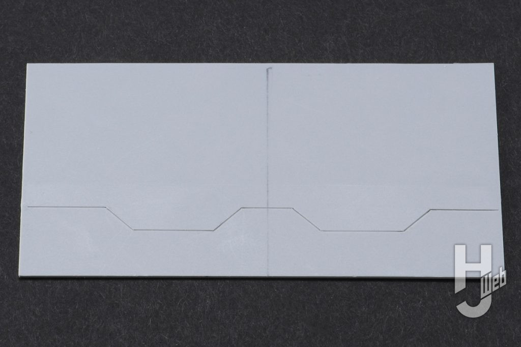目盛り付きスジ彫り用ガイドテープの使用時の画像