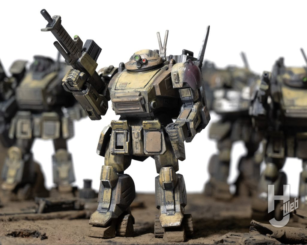 装甲騎兵ボトムズ灰色の魔女のディオラマ作例のアップ画像その2