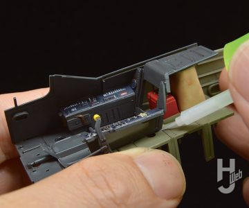 林哲平製作「フォッケウルフ Fw 190 A-3」製作途中コックピット2