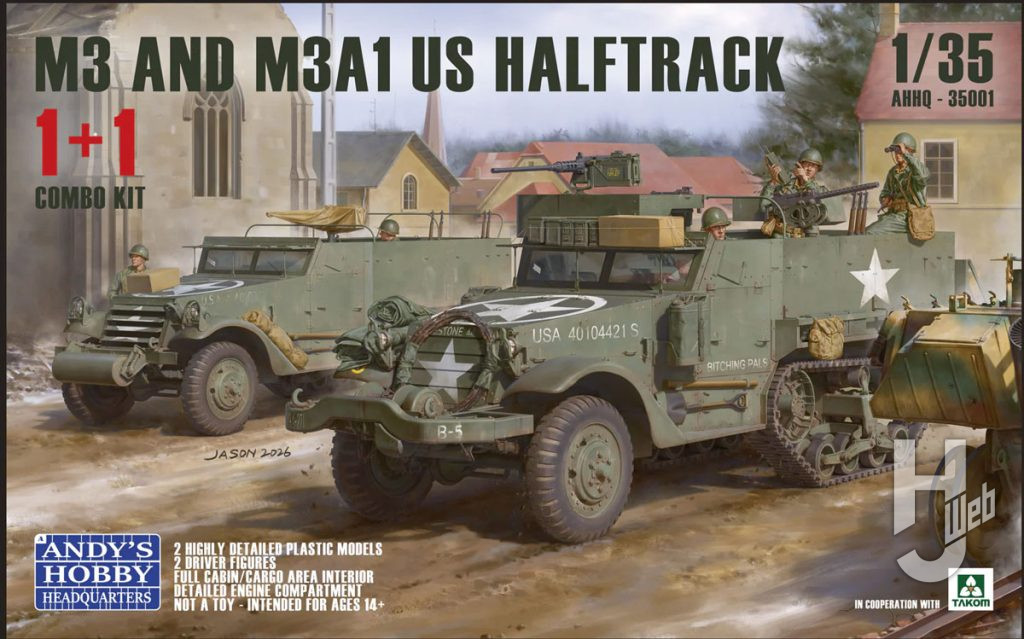 米軍 M3&M3A1 ハーフトラック 1+1 コンボキット
