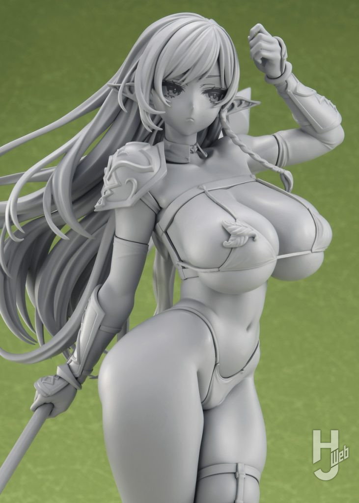 戦闘教官アレインのフィギュアの原型のアップ画像その1