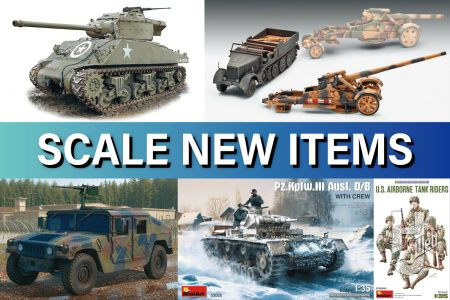「WWII アメリカ軍 M36B1 90mm 対戦車自走砲」「Kfz.2/40 ドイツ軍修理車 170VK型」など各国の新作AFVキット情報をお届け！　「ドイツ歩兵 アルデンヌ攻勢」歩兵キットも
