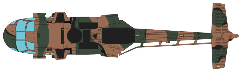 　陸上自衛隊 UH-60JA ブラックホーク　陸上自衛隊航空学校　飛行教導隊　明野駐屯地　上面