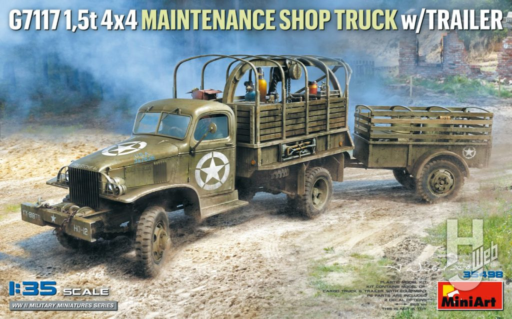 G7117 1.5t 4x4 整備用トラックw/トレーラー
