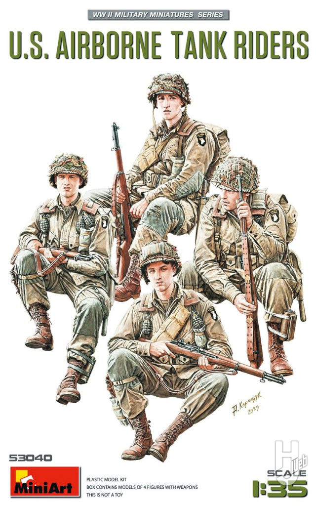 米軍空挺戦車跨乗兵
