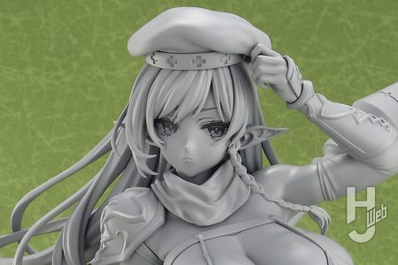 【原型初公開】『エルフ村』と『クイーンズブレイド』がコラボ！イラストレーター・魔太郎氏描き下ろしの「戦闘教官アレイン」が原型公開！