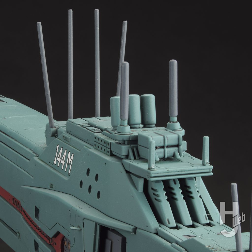 ヒューベリオンのプラモデルのアップ画像その5