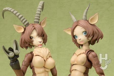 「けもプラ」シリーズに新種発見！山羊の「アイベックス」と、同時発売予定の「悪魔パーツセット」を合わせて塗装見本を撮り下ろしでご紹介【青島文化教材社】