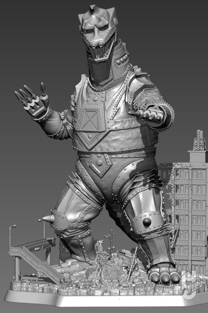 ARTPLA SCULPTURE WORKS メカゴジラRe:イマジネーションの3DCG画像