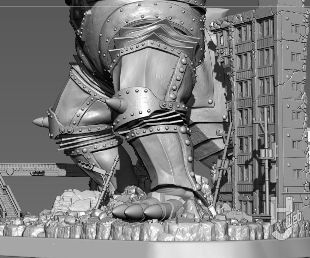 ARTPLA SCULPTURE WORKS メカゴジラRe:イマジネーションの3DCG画像