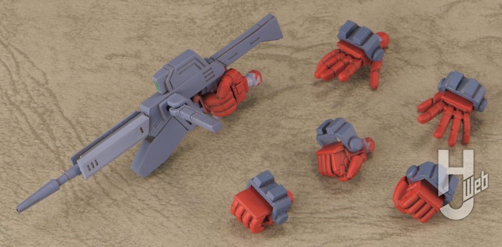 ベイブル 速射型レーザードガンとハンドパーツの作例