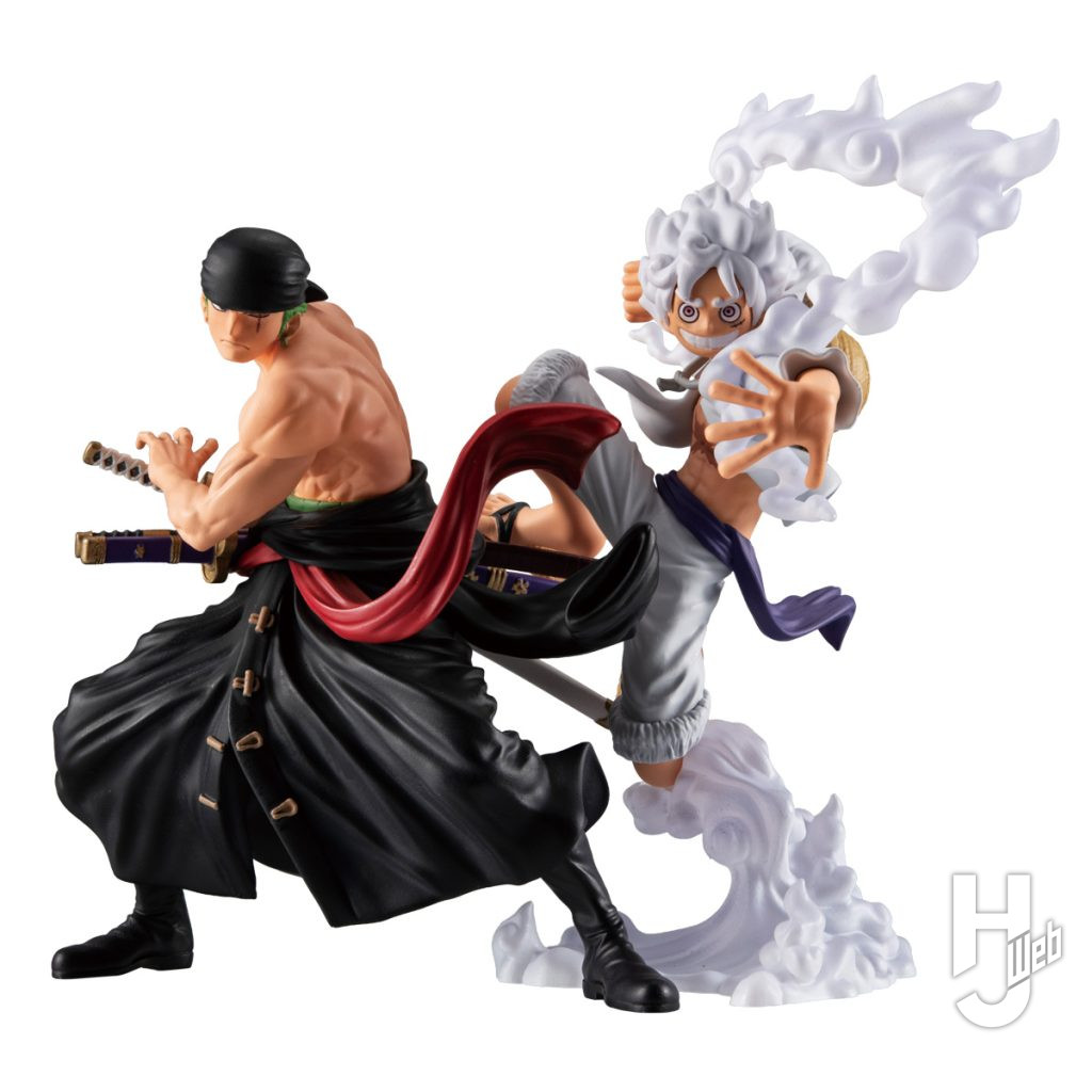 モンキー・D・ルフィ ギア5とロロノア・ゾロのフィギュアのメイン画像