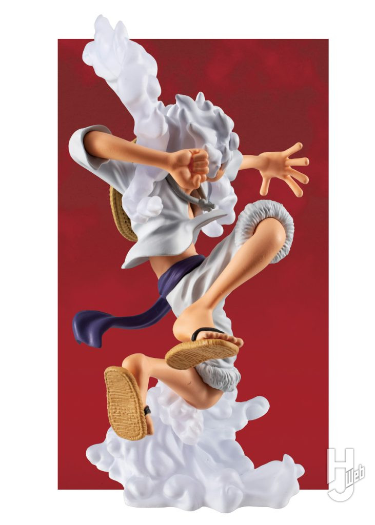 モンキー・D・ルフィ ギア5のフィギュアの後ろ姿の全体画像