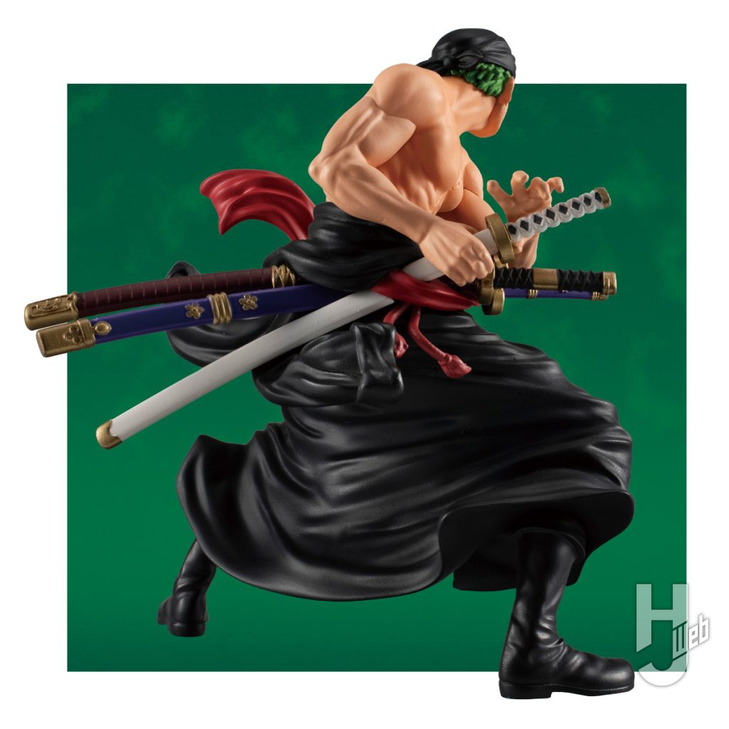 ロロノア・ゾロのフィギュアの後ろ姿の全体画像
