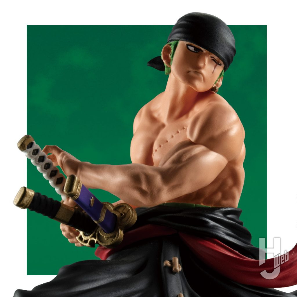 ロロノア・ゾロのフィギュアの全体画像