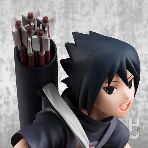 うちはサスケのフィギュアのアップ画像