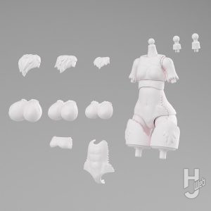 【2027年5月新製品】青島文化教材社「ボディパーツセット 01 [カオマニーカラー]」
