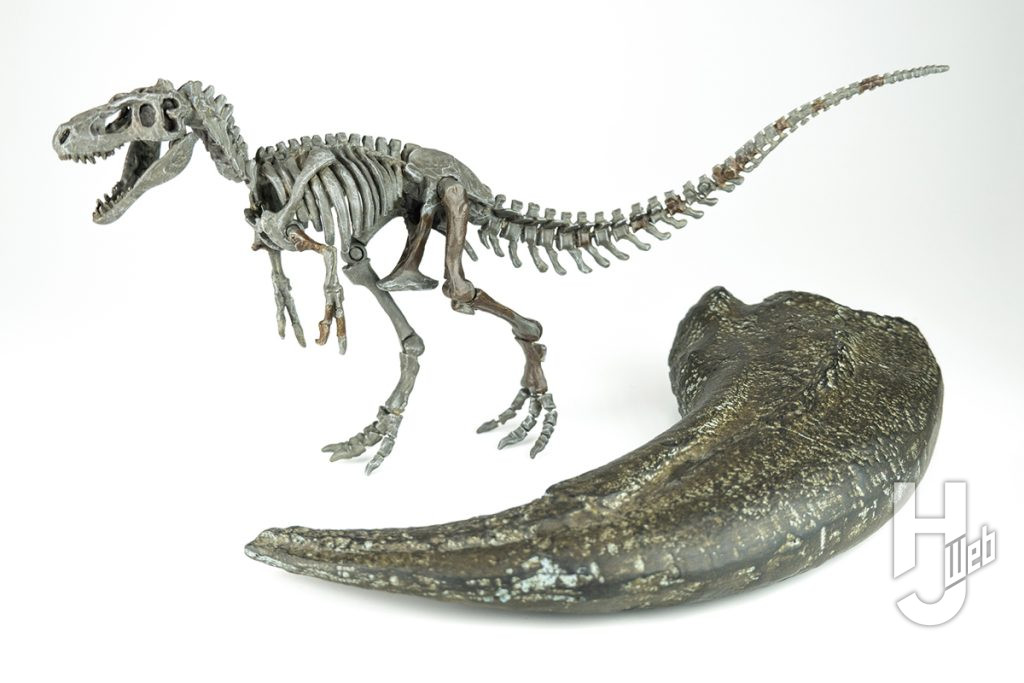 ドリプトサウルスのプラモデルの完成の画像