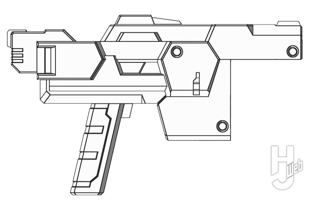フォトンアークコアガンの線画