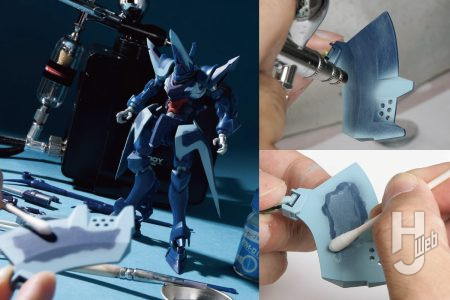 HG ハンブラビ（GQ）を成型色活かしで作る！「抜き」と「遊び」を見極める8時間の作業フローから、表面処理、明細塗装、トップコートを見ていこう【機動戦士Gundam GQuuuuuuX】