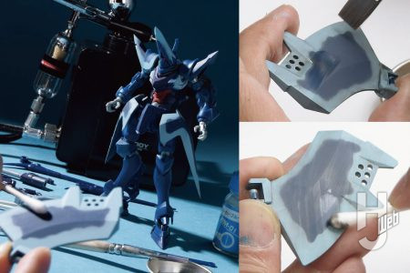 成型色活かし「HG ハンブラビ（GQ）」後編！ スミ入れを兼ねたストレーキング風汚し塗装を施し、実在する機体の洋上明細を目指して仕上げる！【機動戦士Gundam GQuuuuuuX】