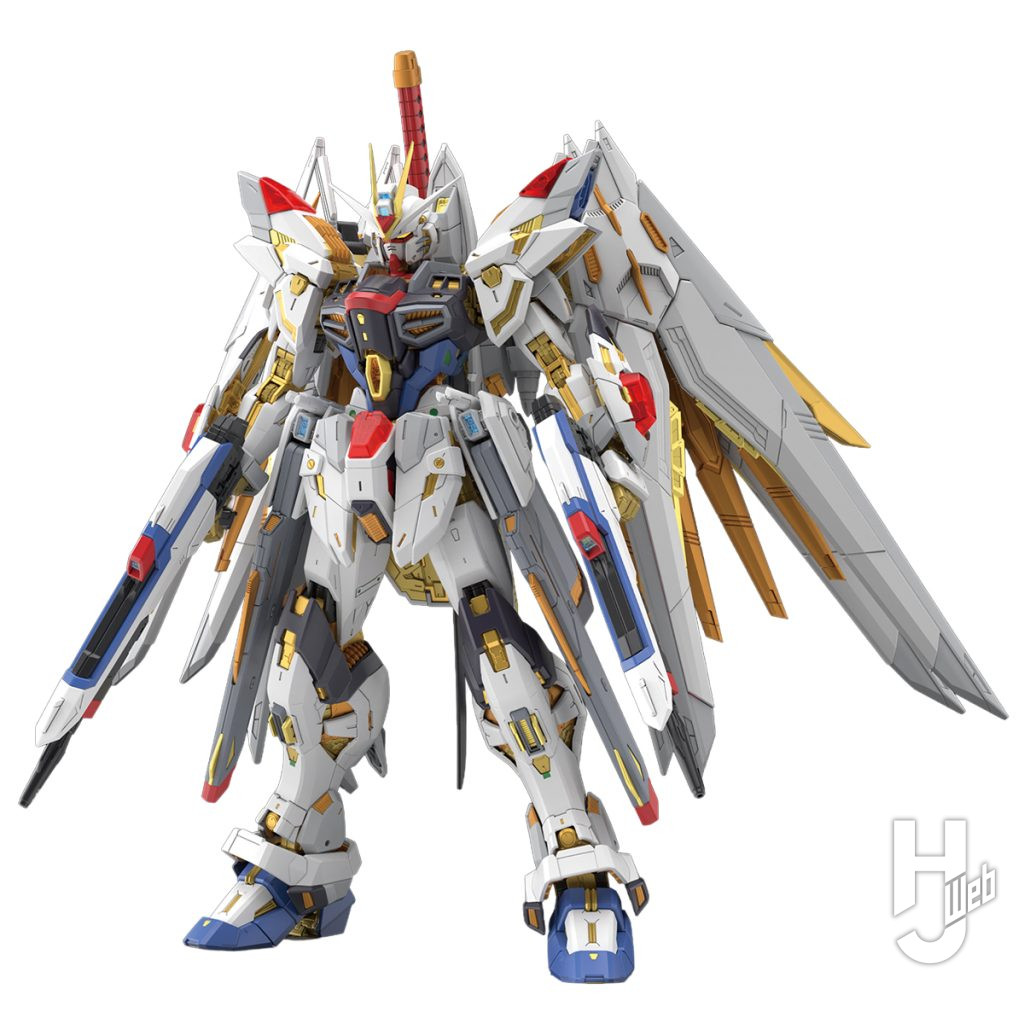 マイティーストライクフリーダムガンダムのプラモデルの画像