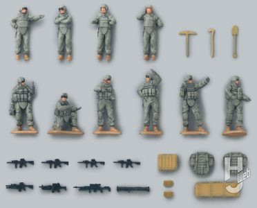 戦闘車両情景セット(UCPグレー)