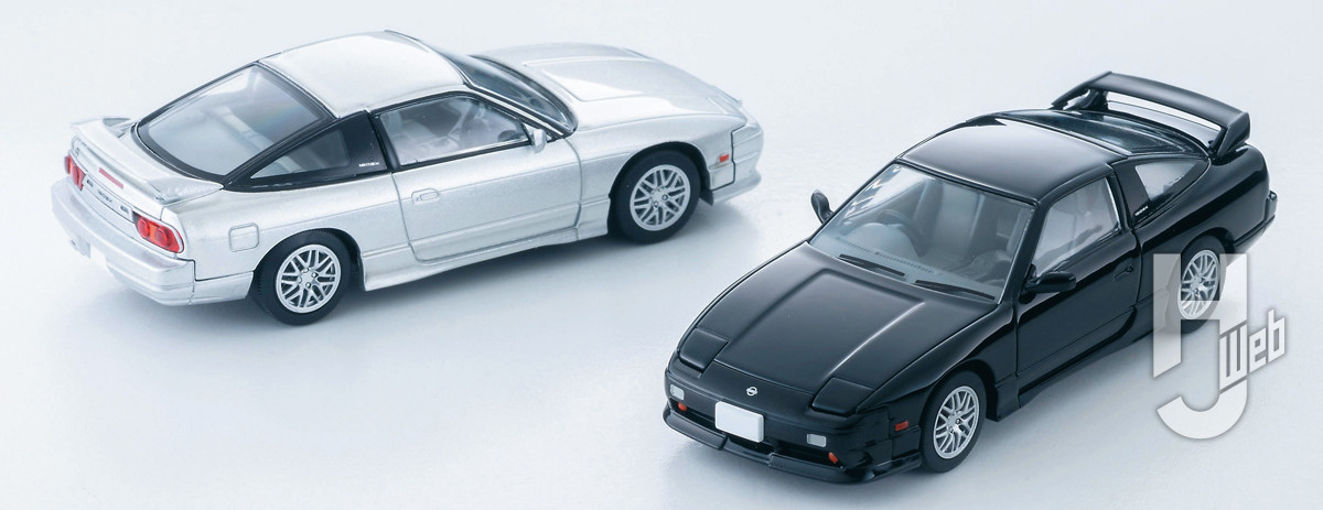日産 180SX Type X(銀)1997年式、(黒)1997年式
